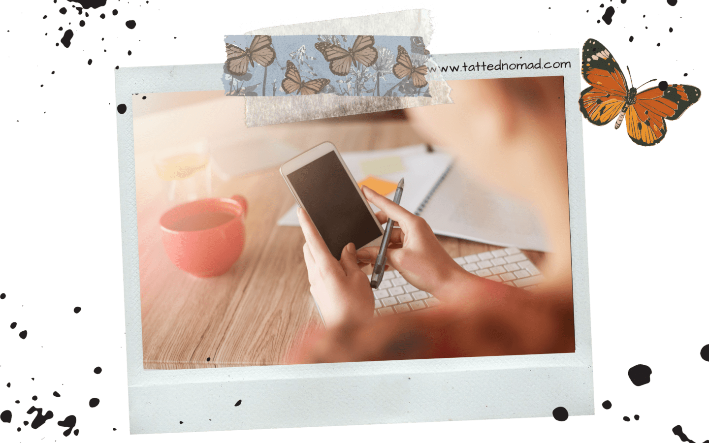 Busy day travel the world while working digital nomad