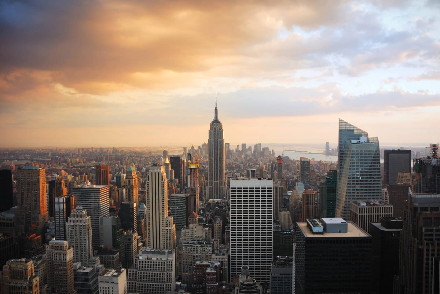 NYC skyline Manhattan NYC Empire State building sunset NYC