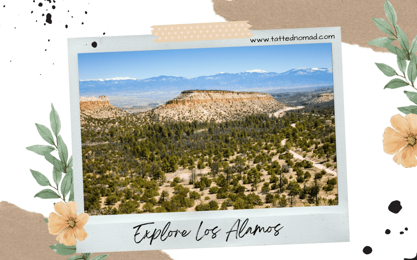 desert mountains and vegetation in los alamos california
