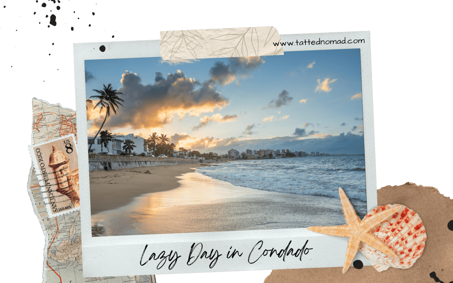 condado beach with sunset