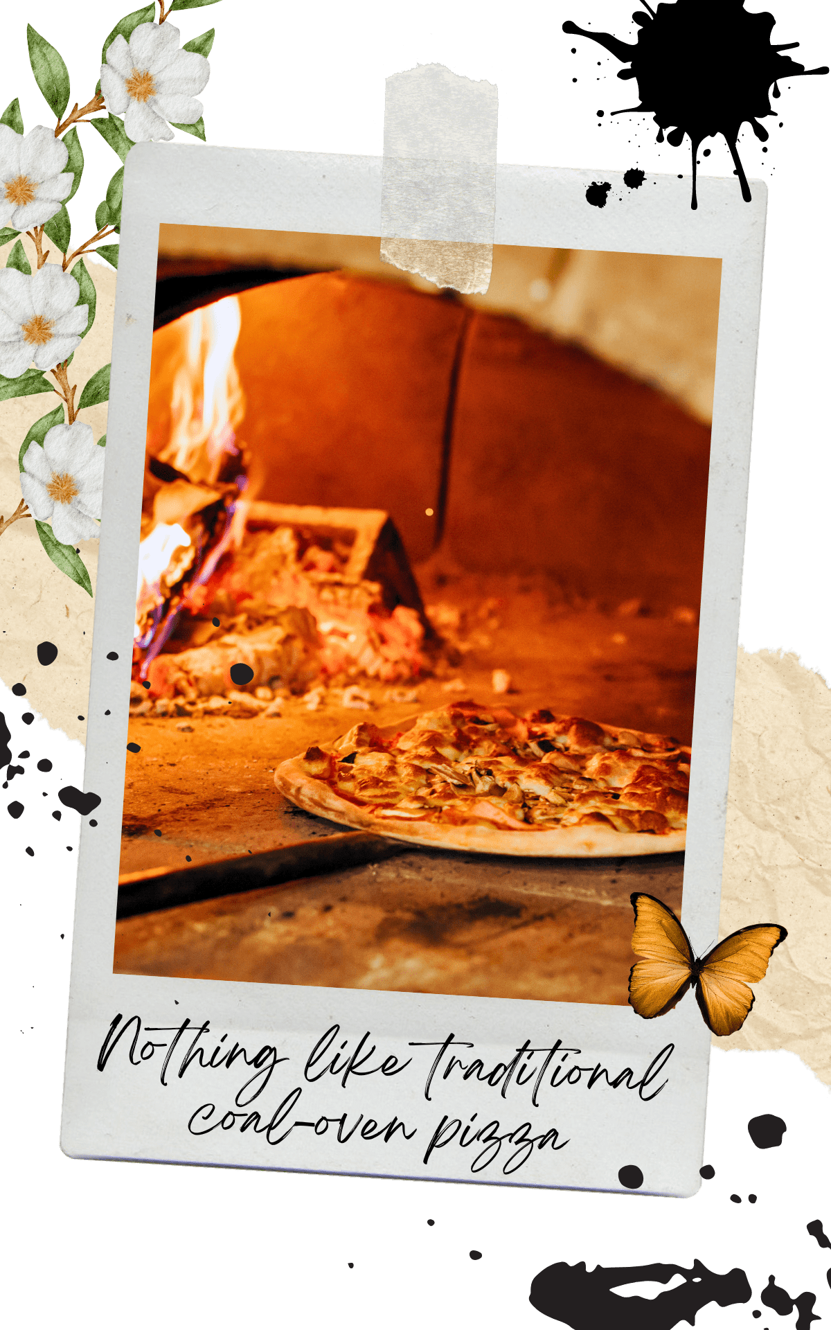 brick oven baked pizza