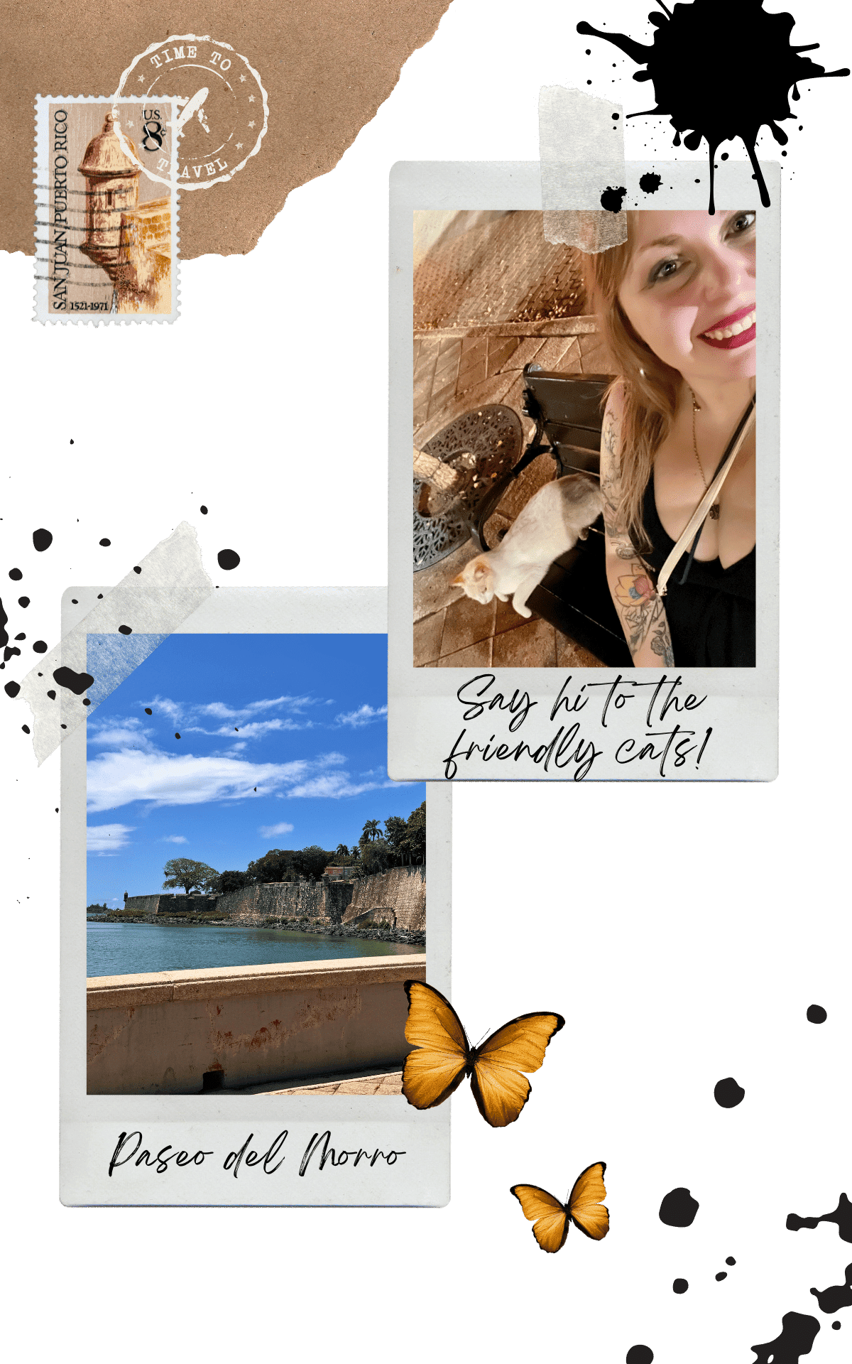 paseo del morro del morro with a blue sky and clouds on the background in san juan puerto rico